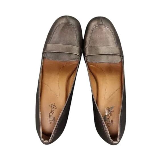 Sofft Shoes Womens 9 Eurosoft Loafer Pump Metallic Leather Classic Fashion Comfy - Picture 5 of 16